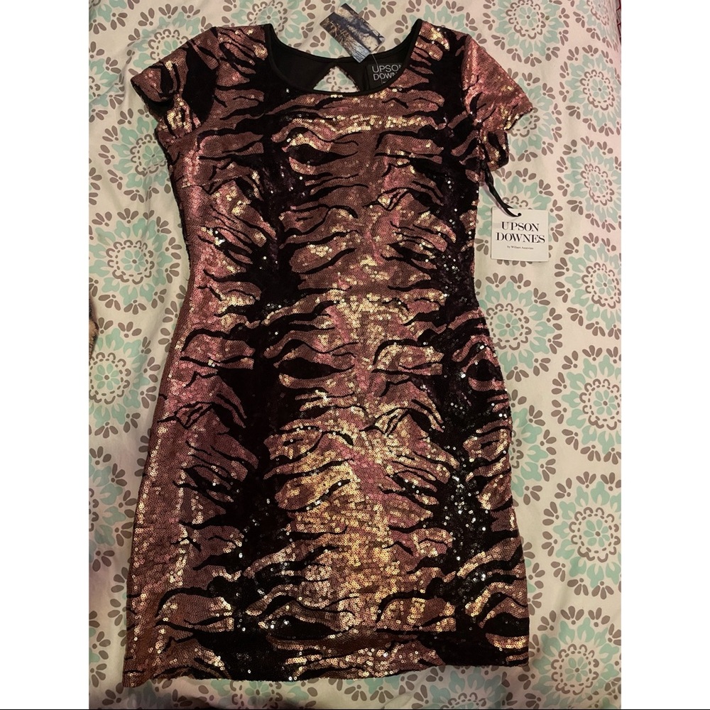 Backless Sequin Dress